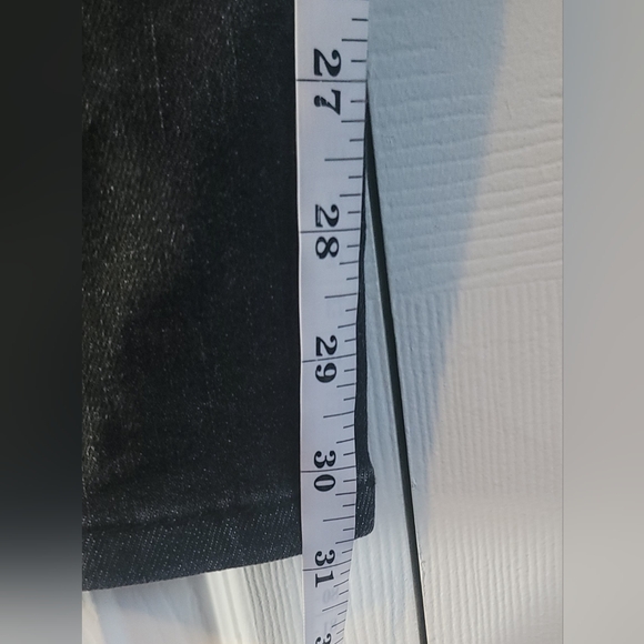 LIKE NEW WORN TWICE WASHED BLACK BUTTON FLY TROUSER WIDE LEG - Picture 4 of 9